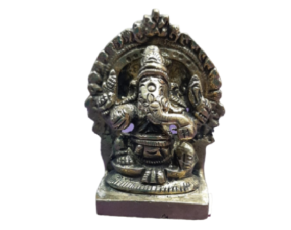 Brass Ganesh Statue 2"